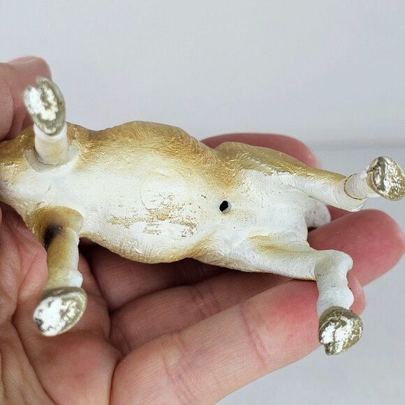 Vintage Ceramic Goat Figurine Hand Painted Nativity *AS IS Multiple Repairs* - Picture 10 of 12